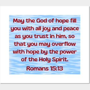 Bible Verse Romans 15:13 Posters and Art